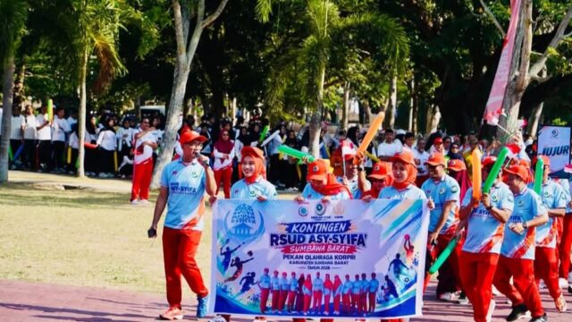Kontingen RSUD Asy-Syifa’ Ikuti Devile Pekan Olahraga KORPRI KSB 2026