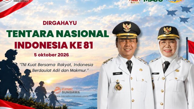 Pemerintah Kabupaten Sumbawa Barat Mengucapkan Dirgahayu TNI ke-81 Tahun